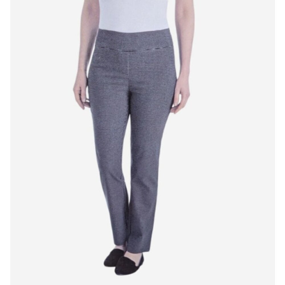 Hilary Radley Women's Size S Houndstooth Check Dress Pants Black & White